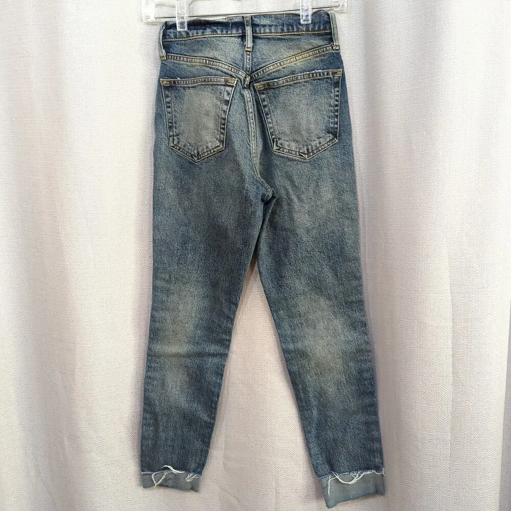 We The Free People Jeans Womens 26 Stella Skinny High Rise Dirty Wash Distressed - Picture 12 of 12